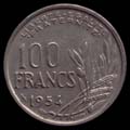 100 francs 1954